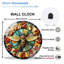 Horloge murale abeille en verre rétro Artisan Home Decor - horloge murale moderne en verre 12 po