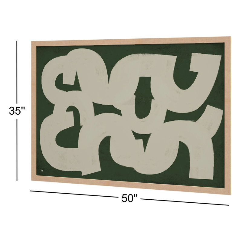 Rhythm Painting by StudioM, Maple Framed, 35" H x 50" W