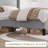 Platform Bed Frame With Upholstered Wingback Headboard, No Box Spring Needed-723876651-723876565