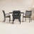 Brockport 4 - Person Patio Dining Set with Round Table , Sunbrella® Cushions Included