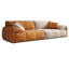 Coussin modulaire orange et blanc 100% polyester-109325747-109325745