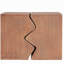 Table d'appoint MGO, ensemble de 2 tables d'appoint rectangulaires d'extérieur, tabourets de jardin décoratifs pour l'intérieur et l'extérieur, table d'appoint, table d'appoint de patio, table de bout emboîtable, imitation bois naturel-1428201727