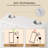 31.5" Freestanding MDF Bathroom Storage Cabinet with 4 Drawers, Adjustable Shelf, Double Doors and Anti-Tip Kit-219654124
