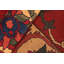 Tapis oriental rouge en laine noué à la main 7 pi 1 po x 9 pi 10 po Baeleigh