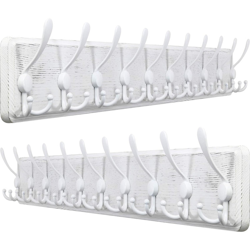 Yucaipa Wall 20 - Hook Wall Mounted Coat Rack