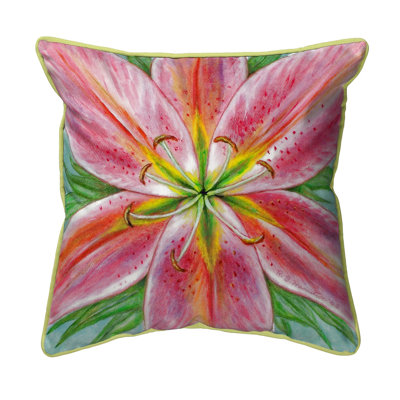 Lily Indoor/Outdoor Reversible Throw Pillow
