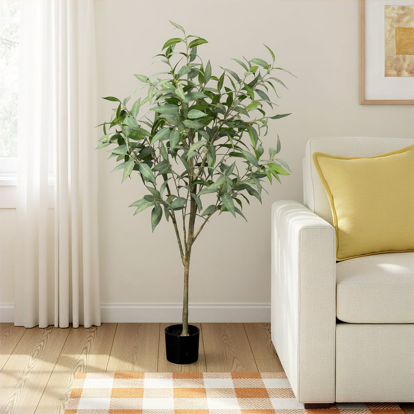 Quiller 65'' Faux Eucalyptus Tree Tree in Planter
