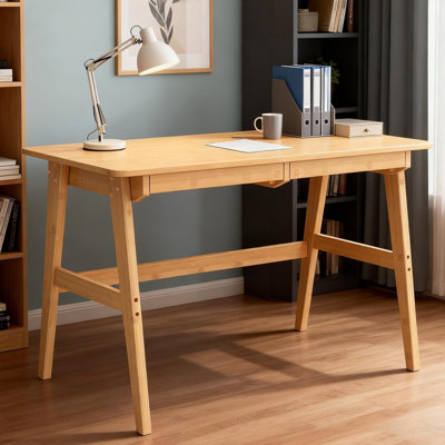 Bureau en bois et bambou