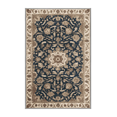 Machine Washable Persian Gray Area Rug