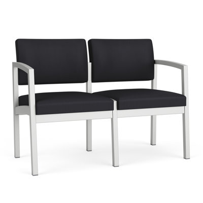 Lenox Steel Waiting Reception 2 Seat Tandem Seating Metal Frame No Center Arms