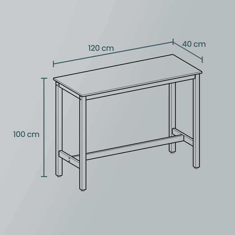 Metal Base Dining Table