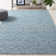 Tulane Hand Woven Wool/Cotton Geometric Rug in Blue