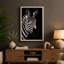 Zebra Profile Minimalist - Print-136705598-136705597