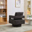 Fauteuil demi-tonneau pivotant rembourré Riqui-1866479121