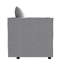 Fauteuil à siège simple moderne gris avec coussin respirant, convient aux accoudoirs à coussins moelleux de style salle de lecture pour se détendre dans la chambre à coucher / coin lecture