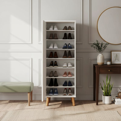 Rangement à chaussures 16 plantes Mid-Century Boho