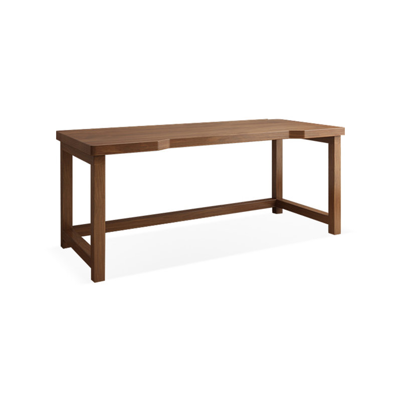 Tan Rectangular Solid Wood desks, 29.53" H x 70.87" W x 23.62" D