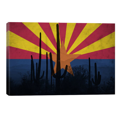 Arizona (Cacti) - Wrapped Canvas Print
