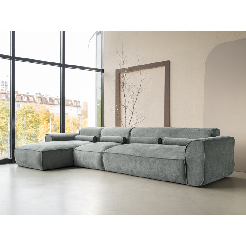 Flex Felix 6 Seater Corner Sofa , Olive, Left Hand Facing