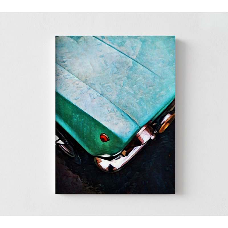 «Vintage Car Daddy Office», reproduction d'art, voiture rétro, impression d'art, H 40 po x l 30 po, Impression sans cadre