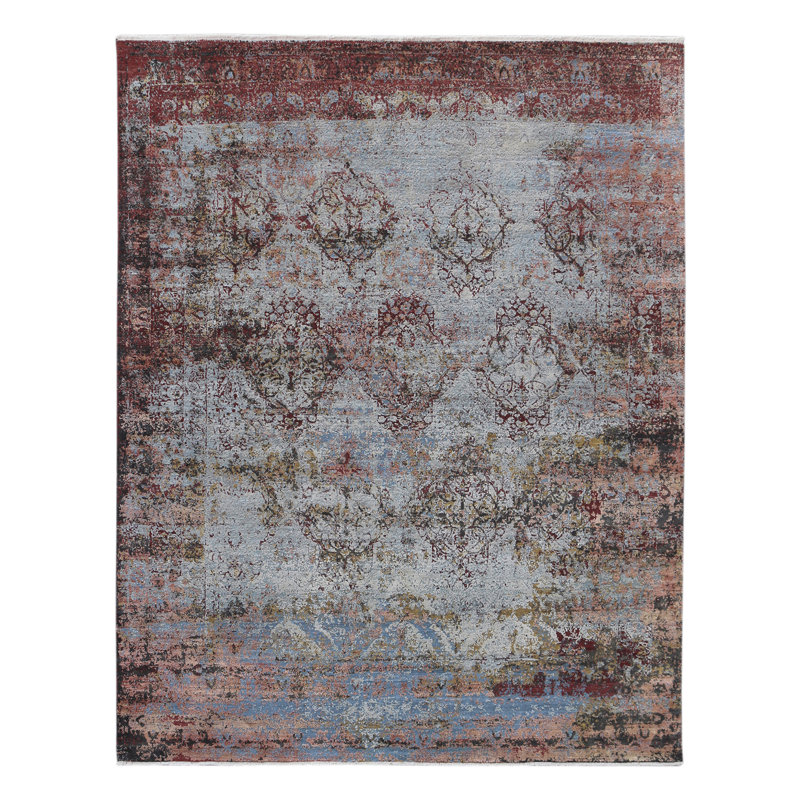 Geirrod Wool Geometric Indoor Rug, Rectangle 10' x 14'