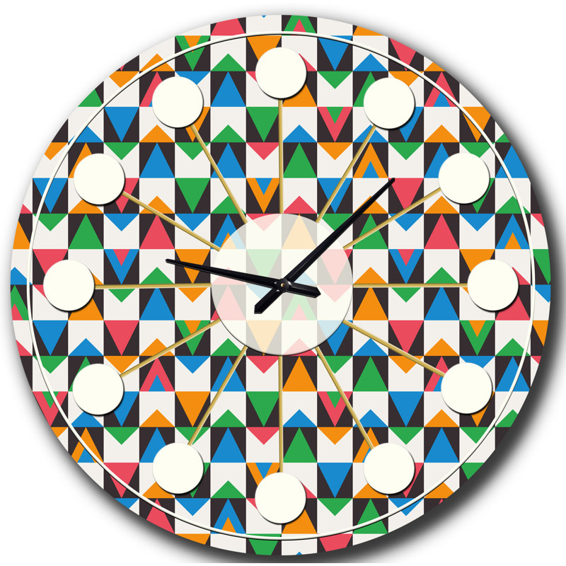 Horloge murale rétro Mid-Century, Moyenne
