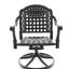 5-Piece All-Weather Cast Aluminum Dining Set, Include 4 Swivel Chairs and 35.43" Round Table With Black Frame (same sku: W1710S00434 )-206774882