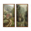 Ensemble de 2 pièces d'art mural vert paysage vert-1059631234-1059631239