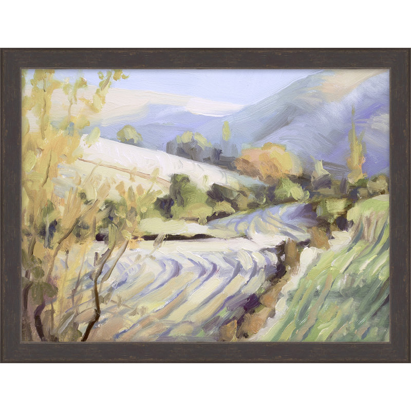«Valley Light 1» par Nathan Turner - Peinture encadrée sur papier