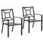 Jacqualin Stacking Patio Dining Armchair with Cushion