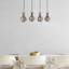 Lustre moderne élégant, noir et bronze, 31,5 po x 5,1 po | Corps en métal robuste avec capuchon en verre, 4 x douilles E27 (6 W maximum) | Luminaire de style industriel pour la maison et le bureau, classé IP20-1955446971-1957157655