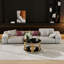 Table basse moderne en verre de 31,5 po (table basse seulement, sans chaises)-2053684024