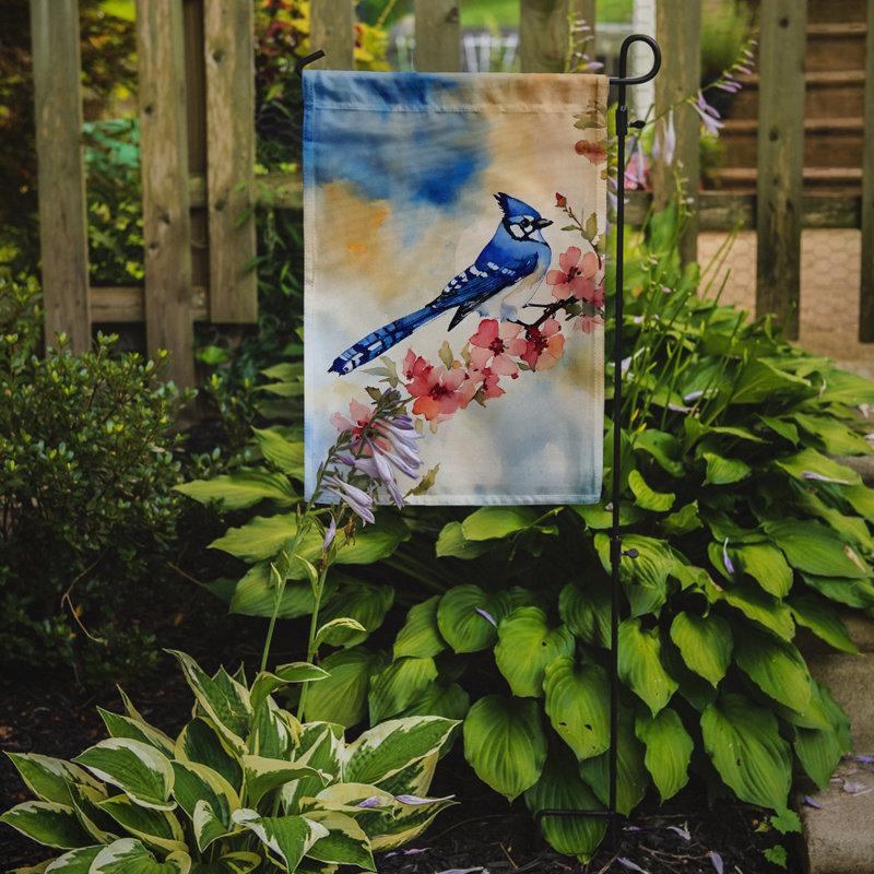 Drapeau de jardin bleu Jay_DAC3187
