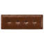 Banc Farrell en similicuir brun
