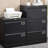 Locked 2 Metal File Cabinet - Black, Widened To Hold More Important Office Documents, Furniture Accommodate Larger Quantities,-248189164