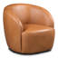 Fauteuil pivotant en cuir pleine fleur l 31 pouces Alma