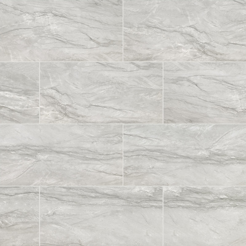 Marnix Gravelle 12 in. x 24 in. Matte Porcelain Stone Look Floor and Wall Tile, Gravelle