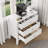  Valdir 31.7'' W Fluted Drawer Dresser with Charging Station, Wood Chest of Drawers-1912845966