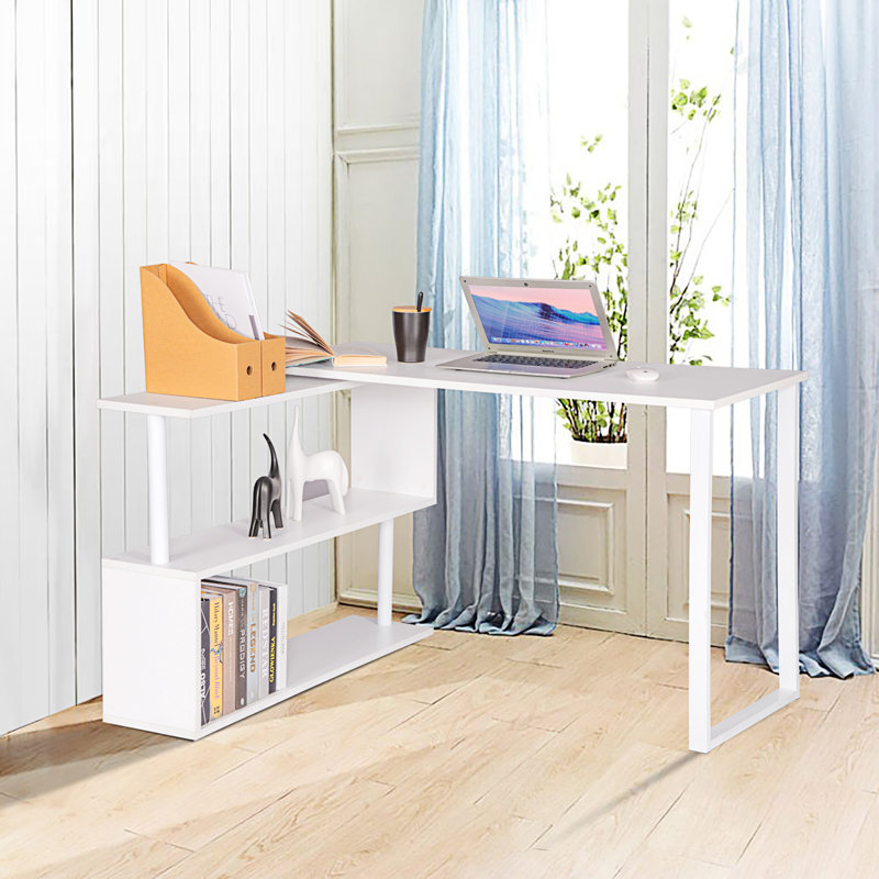 Esprit L-Shape Desk, White