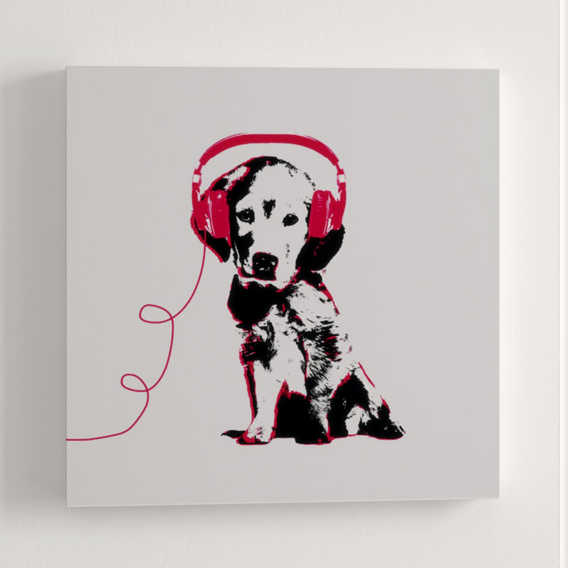 Music Lover IV Print by Sofia Fox, Glass Coat, 30" H x 30" W x 1.5" D