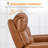 27" Seat Width Zero Gravity Power Recliner Chair with Vibration Massage and Heat, Adjustable Headrest-1644495925
