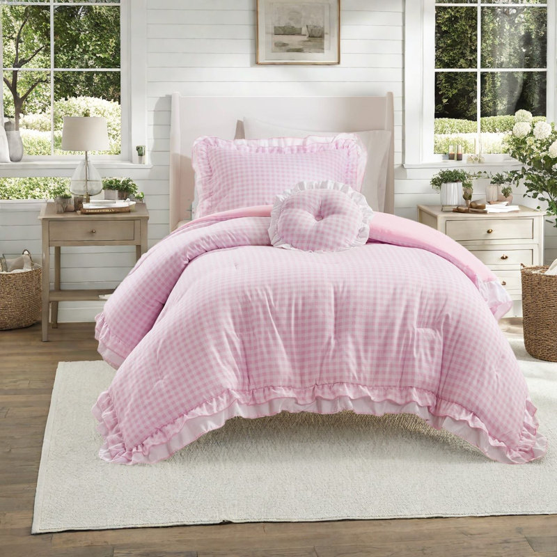 Premium Microfiber Bedding Sets, Feminine Style, Year-round Comfort