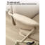 Chaise de bureau roulante en cuir véritable de qualité supérieure avec inclinaison réglable