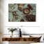 Carte de pirate antique sur toile-1016194953