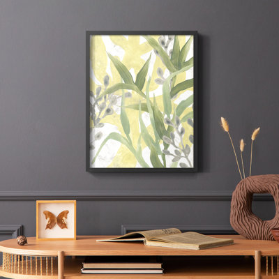 Sea Grass Fresco III, reproduction encadrée - bois massif