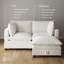 Canapé et repose-pieds 2 places Somerdale-1983559236