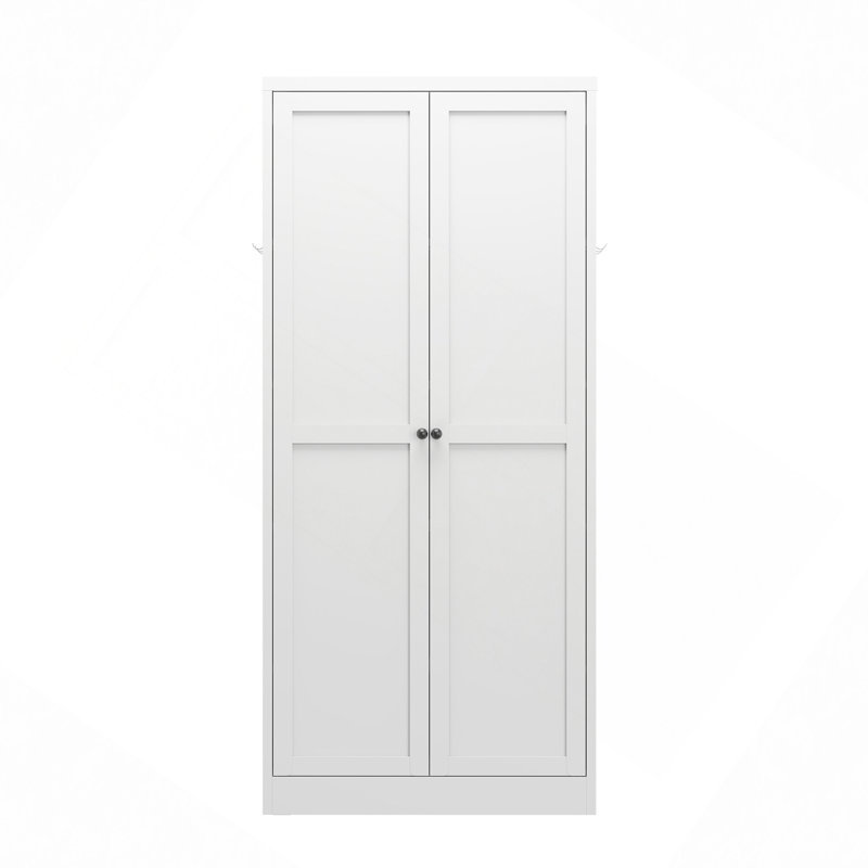 61" White Metal Kitchen Pantry Cabinet Adjustable Storage With 4 Shelves (110Lb Capacity), Heavy Duty Freestanding Pantry Organizer For Kitchen, Pantry, Living Room
