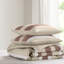 Comfortable Striped Terracotta Bedding Set, Polyester Material For Home