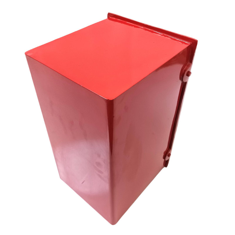 Lobato Metal Wall Mounted Post Box, Red