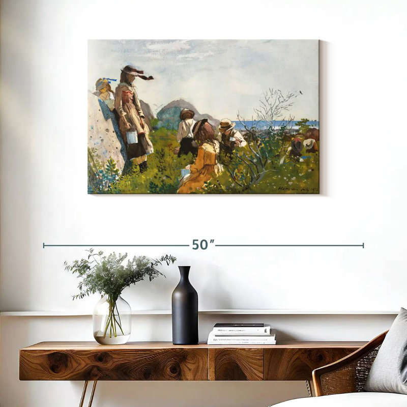Leisha Berry Pickers, 24" H x 36" W